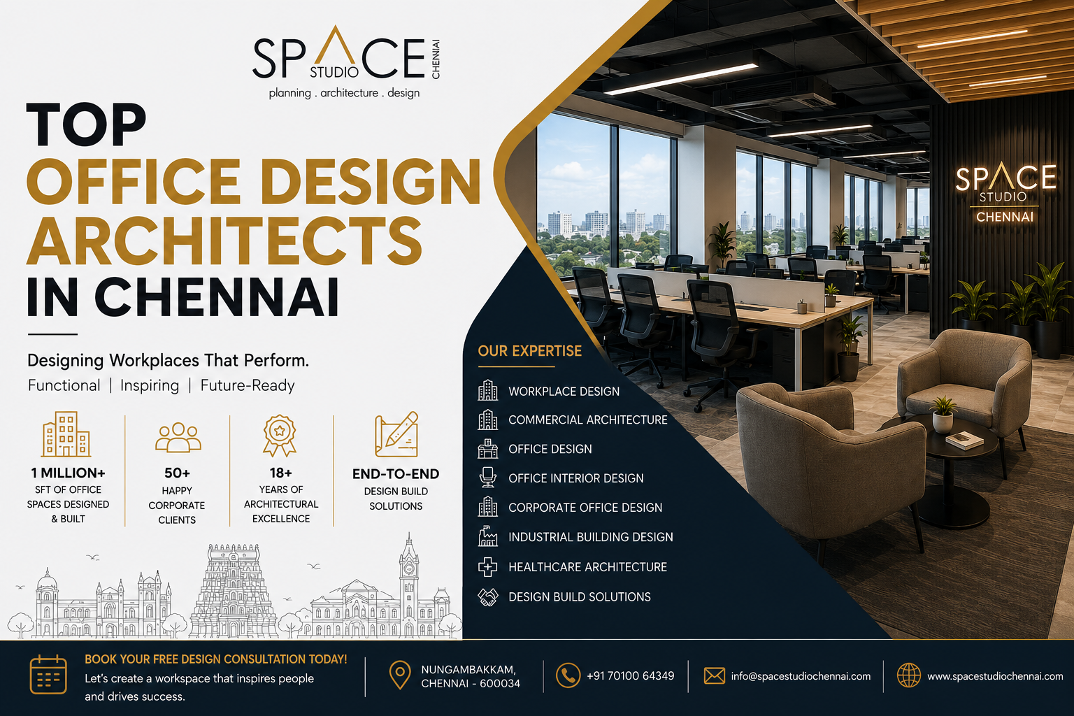 Top Office Design Architects in Chennai